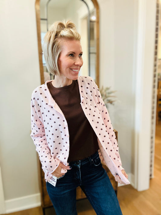 The Blushing Dots Cardigan