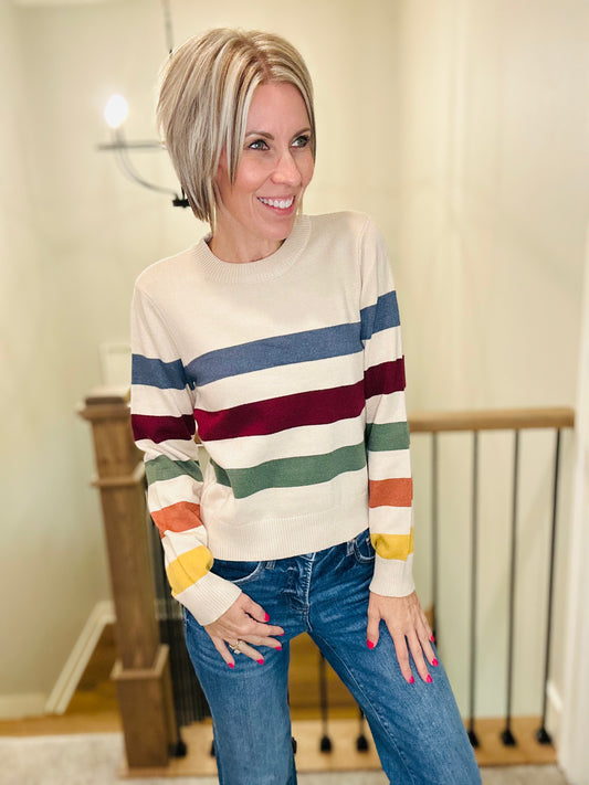 Colorful Days Stripe Sweater