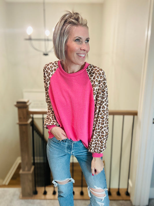 Animal Sleeve Top