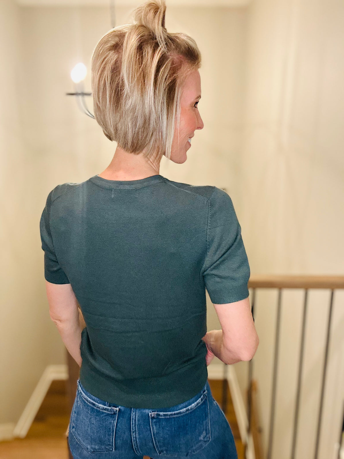The Essential Short Sleeve Sweater 2 Colors