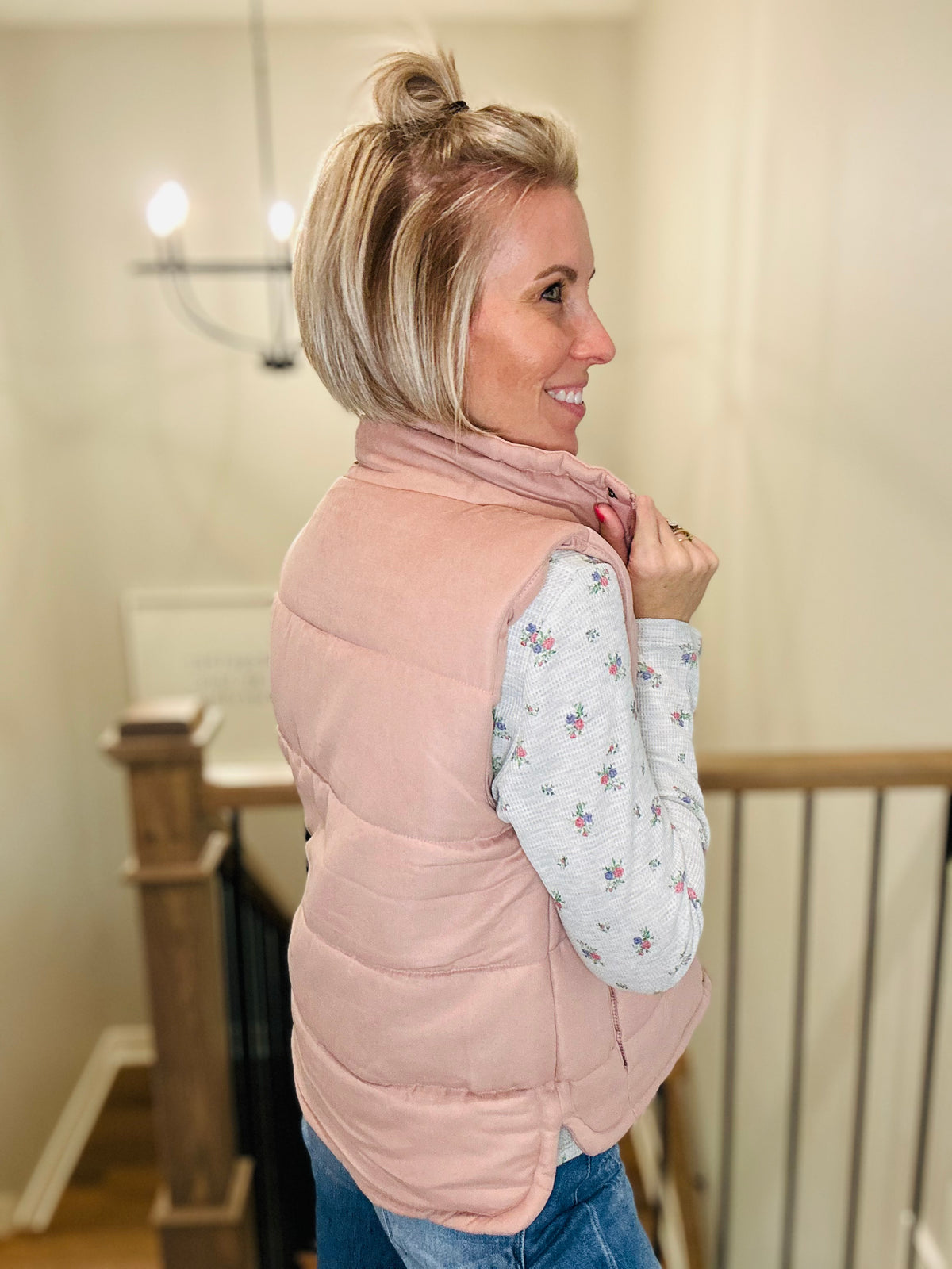 The Blushing Cozy Puffer Vest