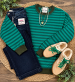 Evergreen Striped Pullover