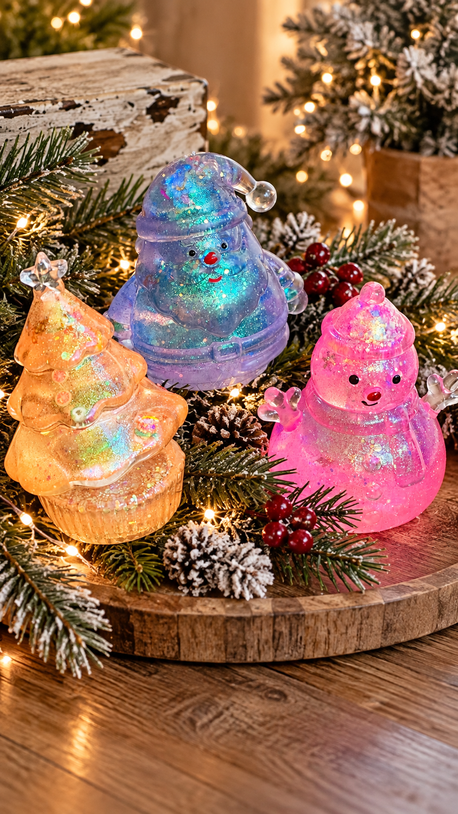 Merry & Bright Glitter Squishies