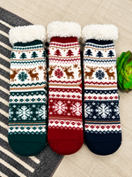 Winter Wonderland Sherpa Slipper Socks