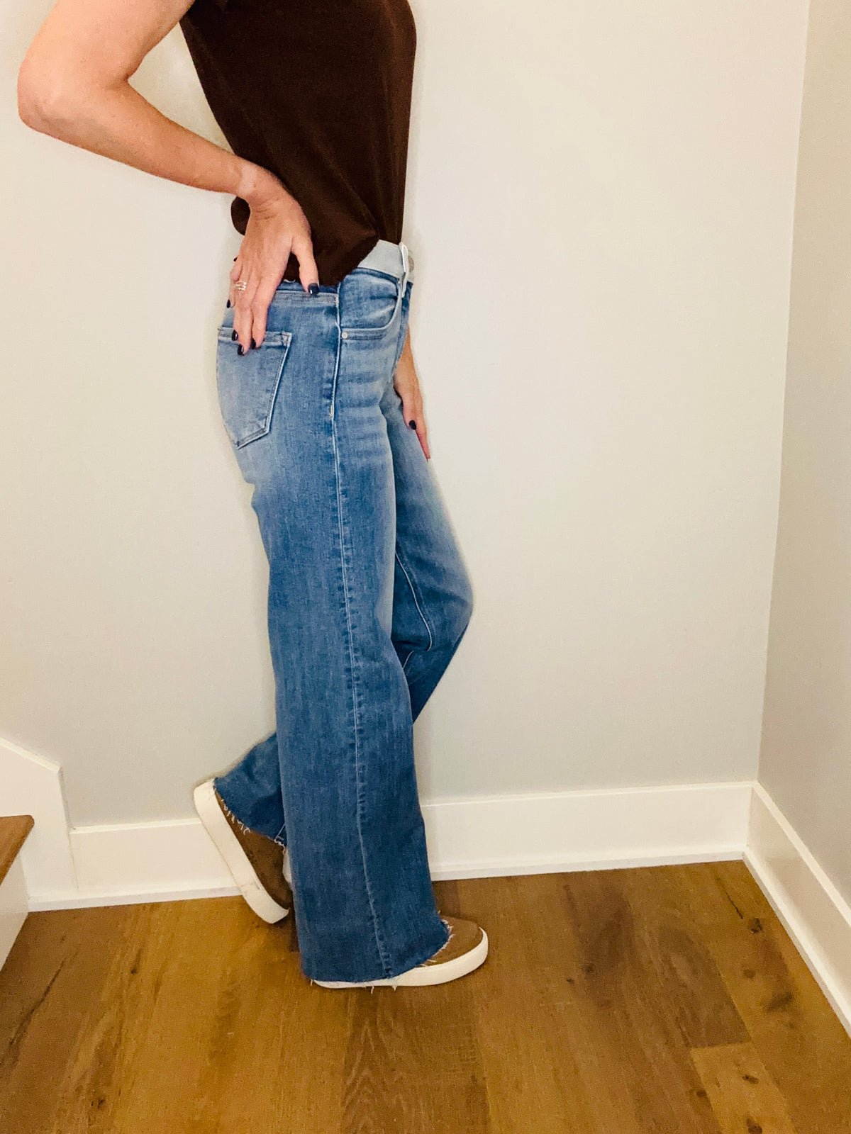 side view denim