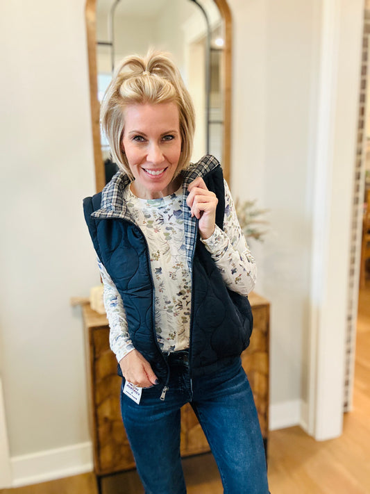 The Highland Plaid Quilted Vest