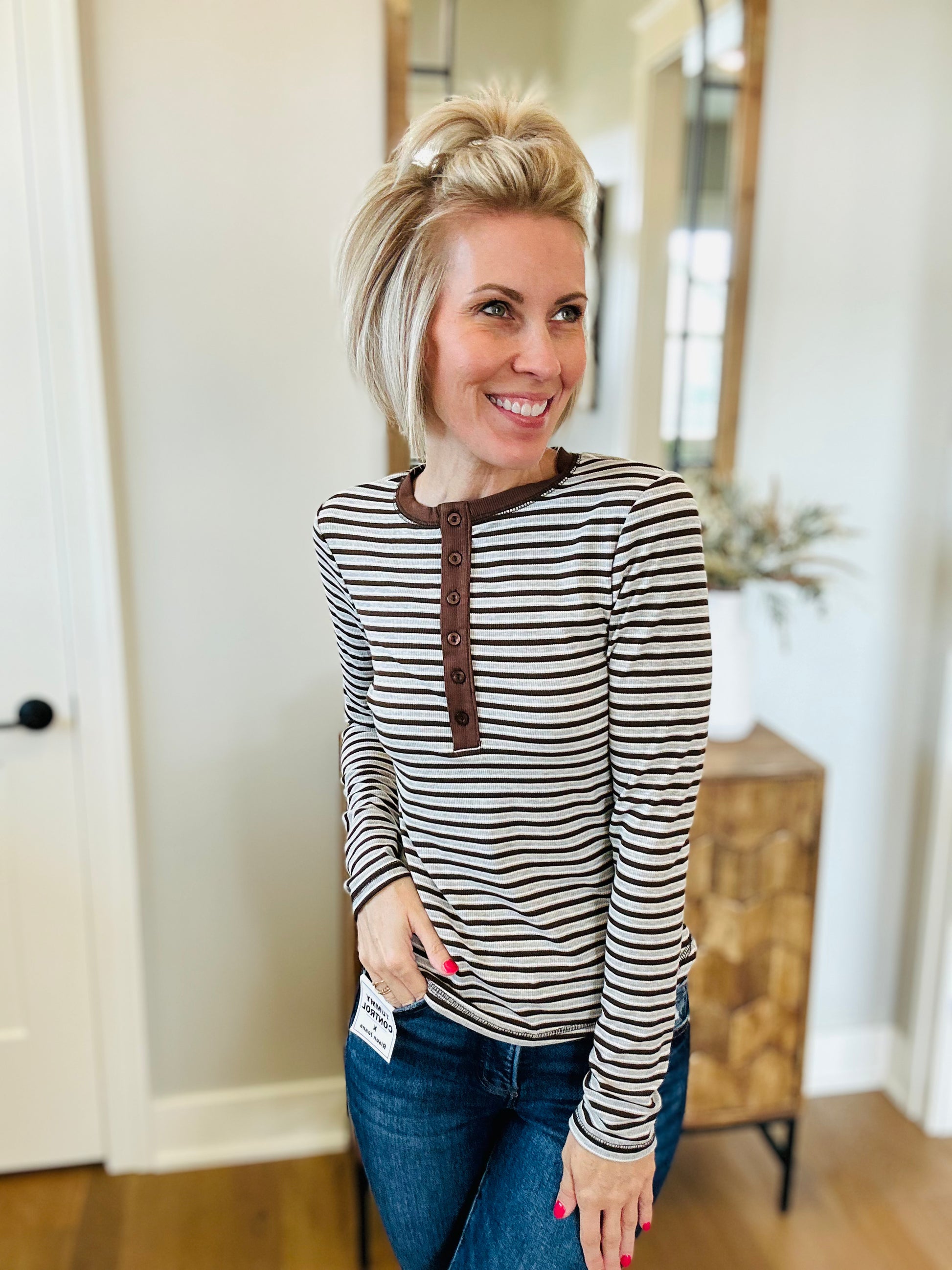 Stripe Henley
