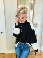 Black and Oatmeal Top