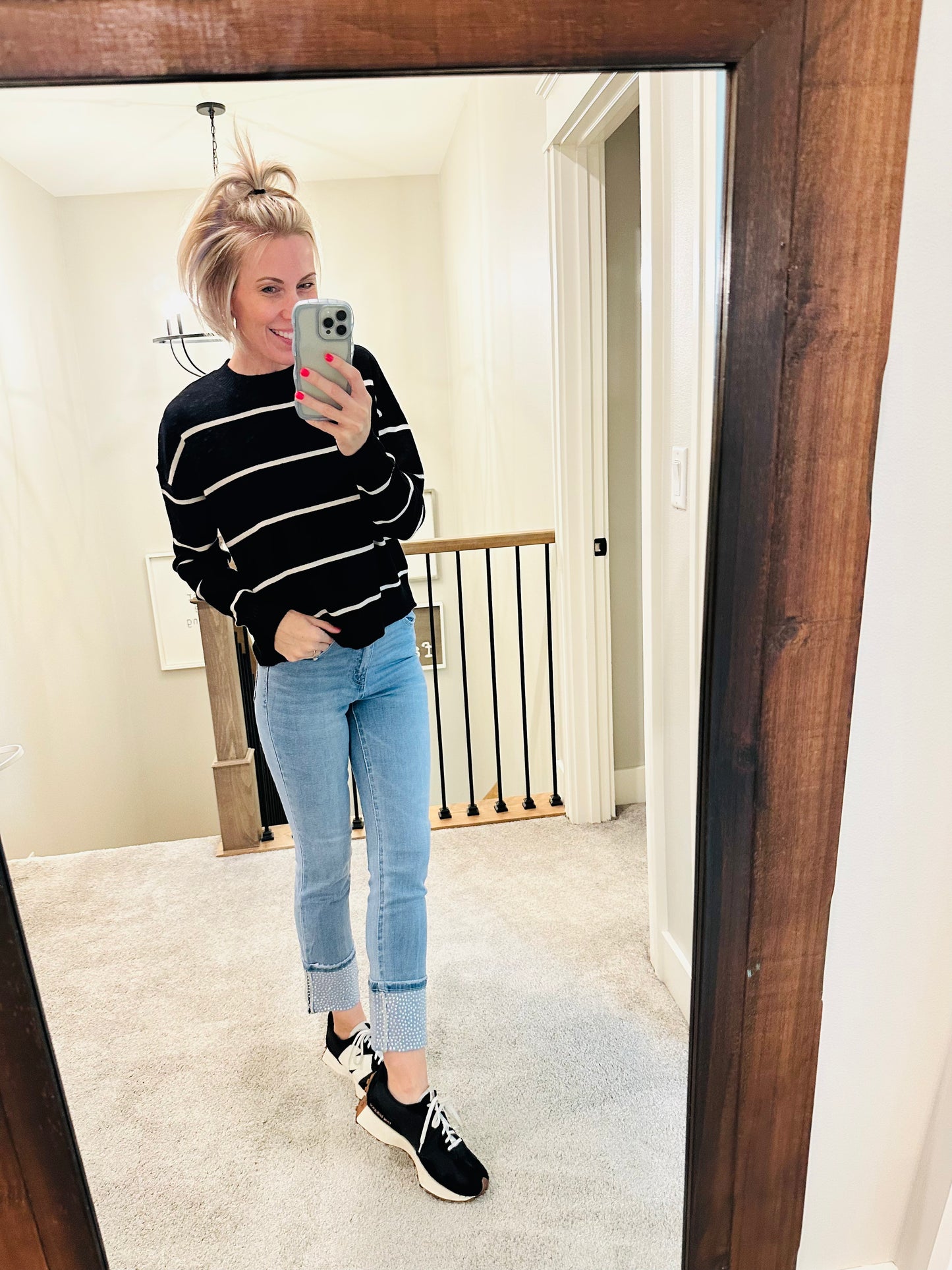 All That Sparkles Cuffed Denim
