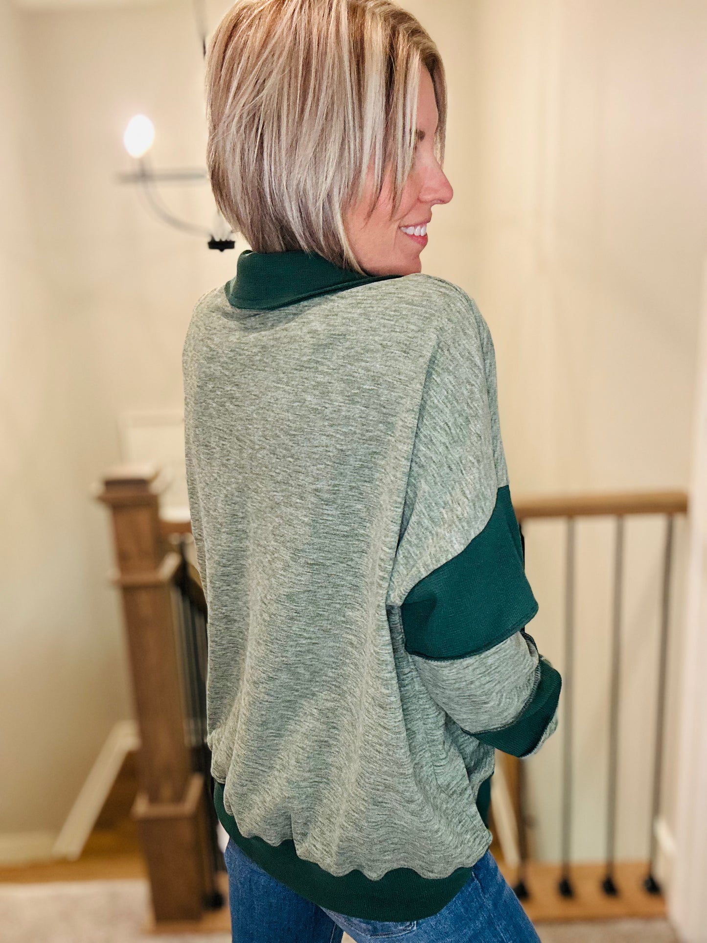 Evergreen Colorblock Pullover
