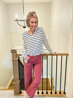Risen Rust Rose Straight Leg Denim