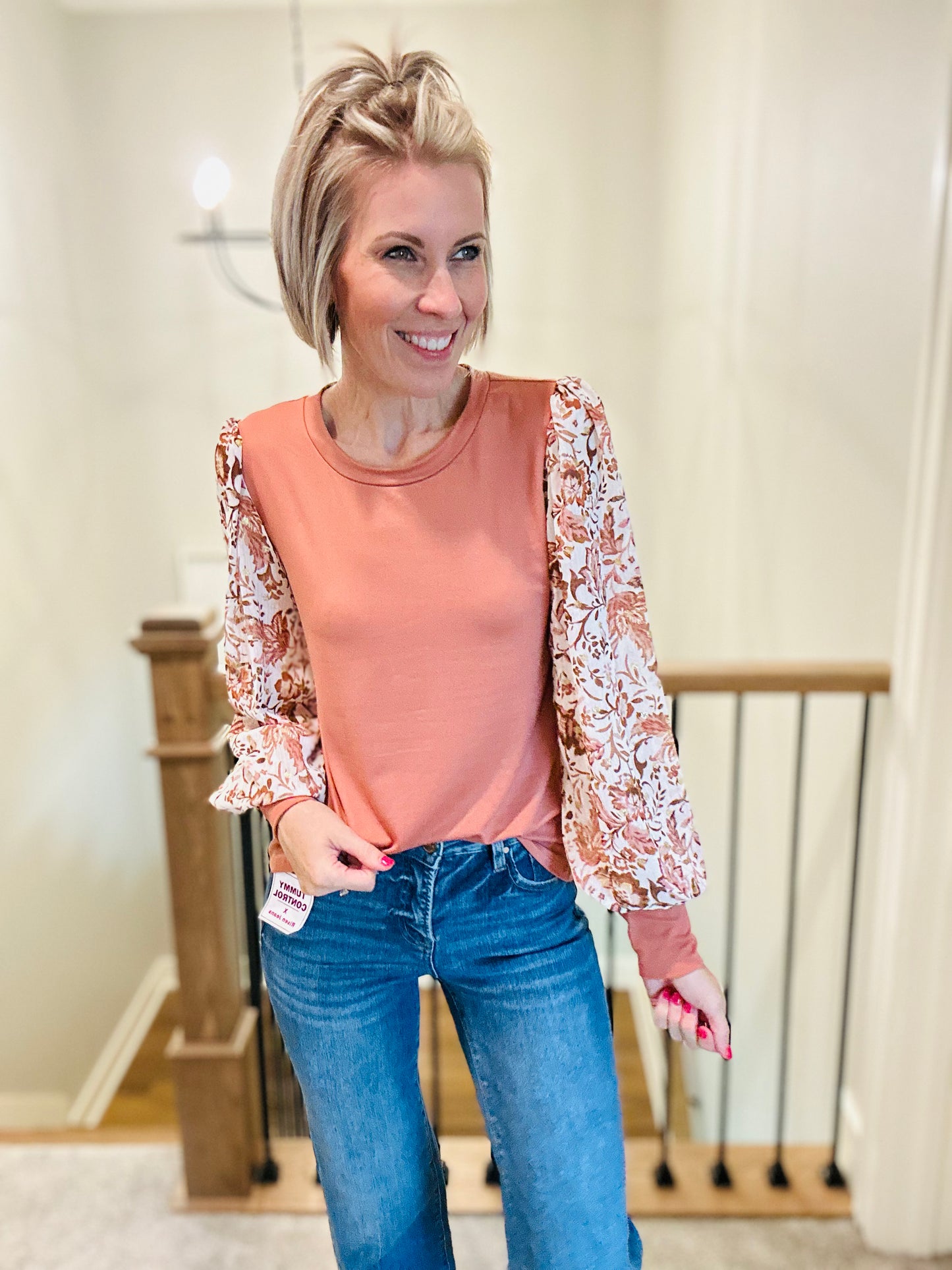 Floral Sleeve Top