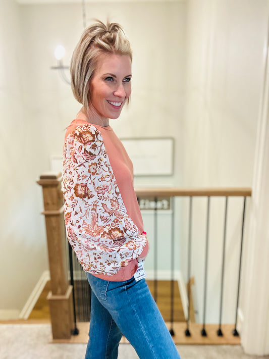 Floral Sleeve Top