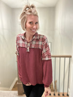 Rustic Charm Plaid Pullover