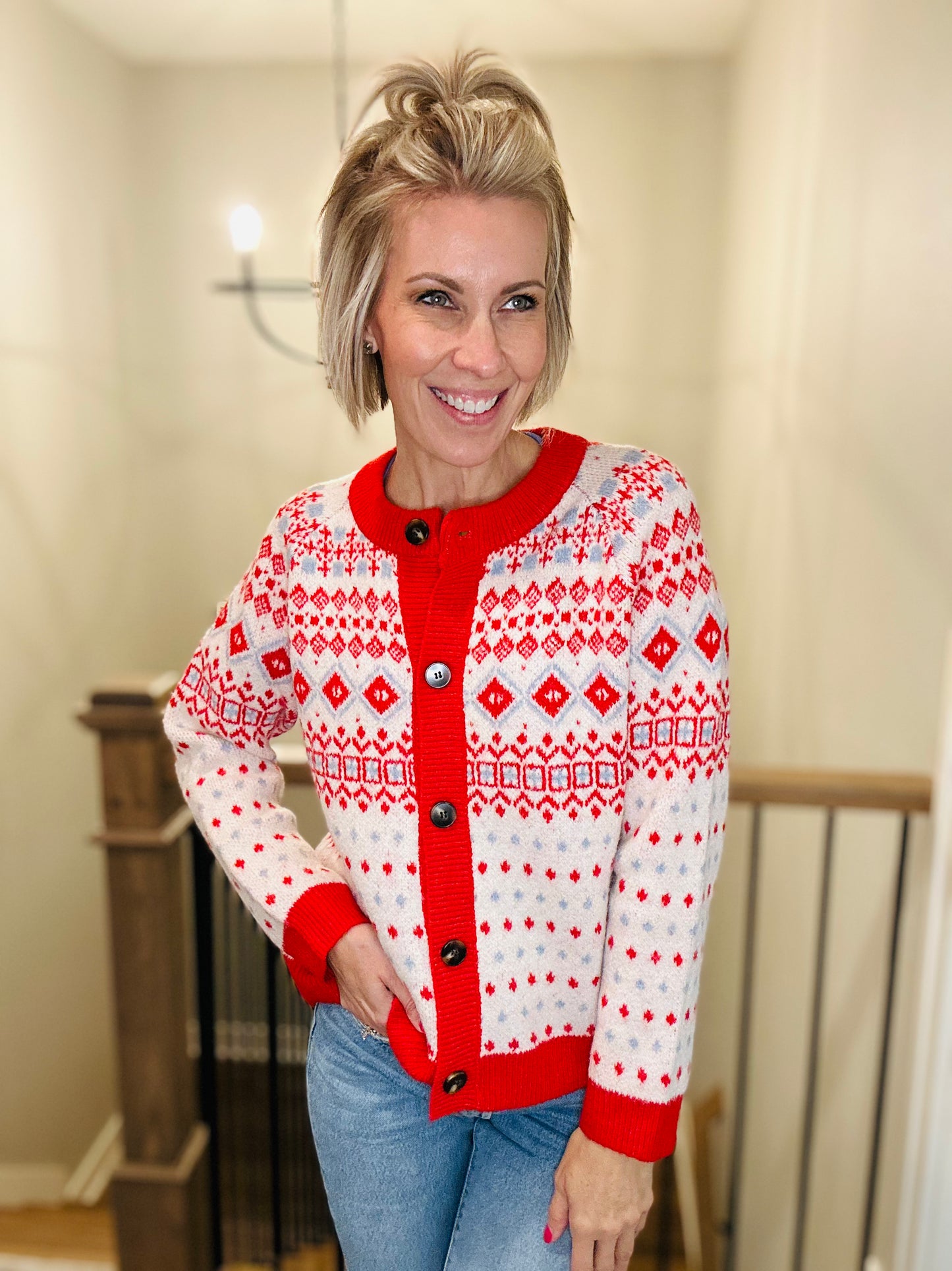 Winter Wishes Fair Isle Cardigan