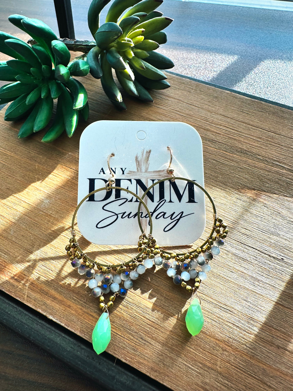Boho Breeze Beaded Hoop