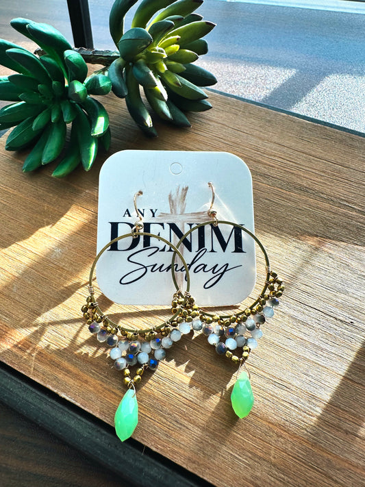 Boho Breeze Beaded Hoop