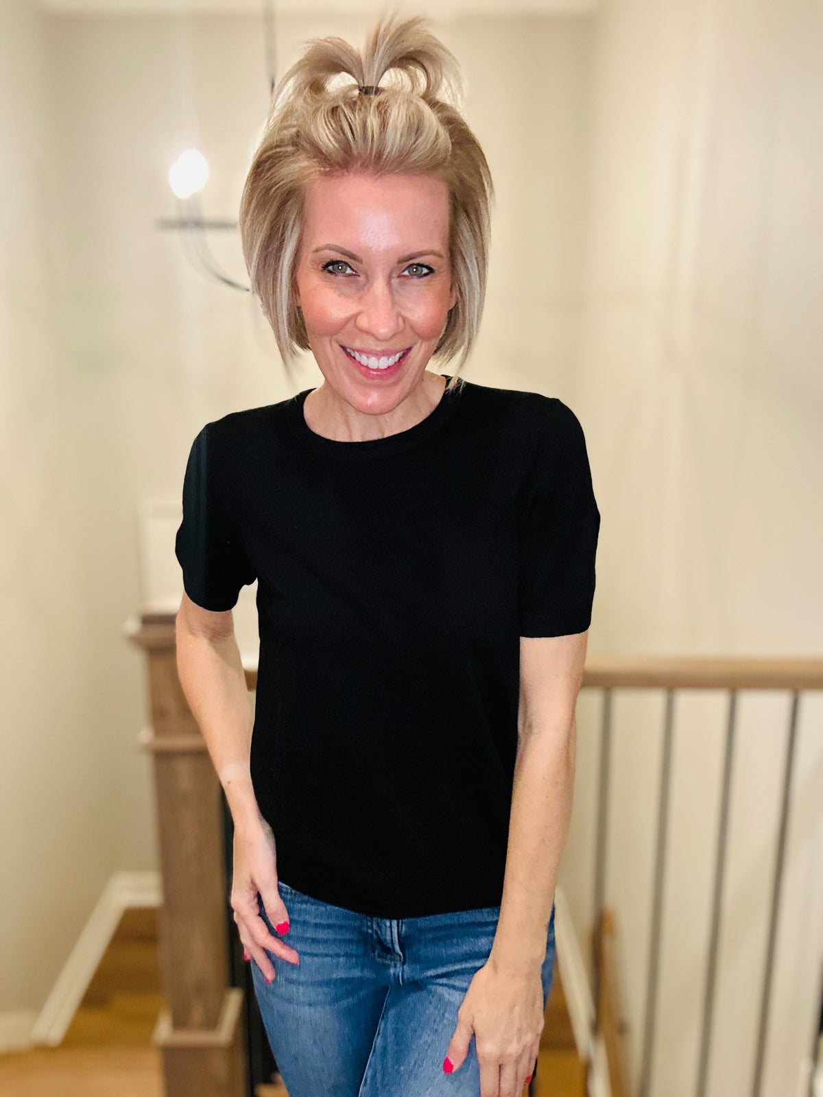 The Essential Short Sleeve Sweater 2 Colors