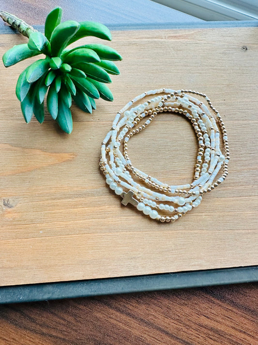 Ivory Bracelet Stack