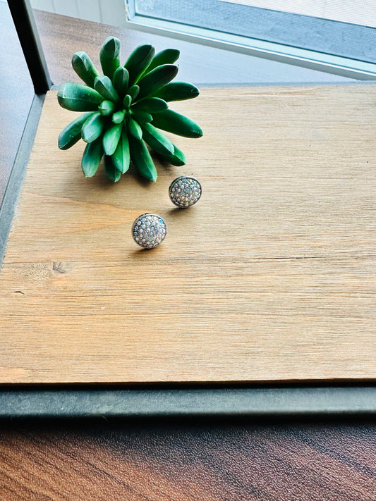 silver stud earrings
