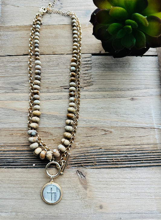 Gold Cross Necklace