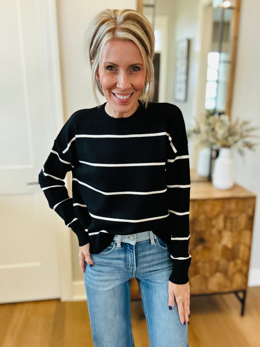 Black Stripe Sweater